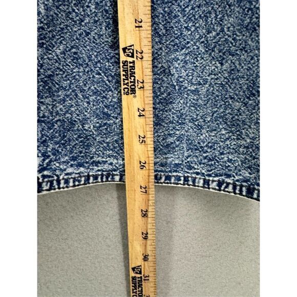 Vintage 80s Pretty Bleu Womens Blue Acid Wash Beaded Embellished Jean Skirt Size - Picture 8 of 8